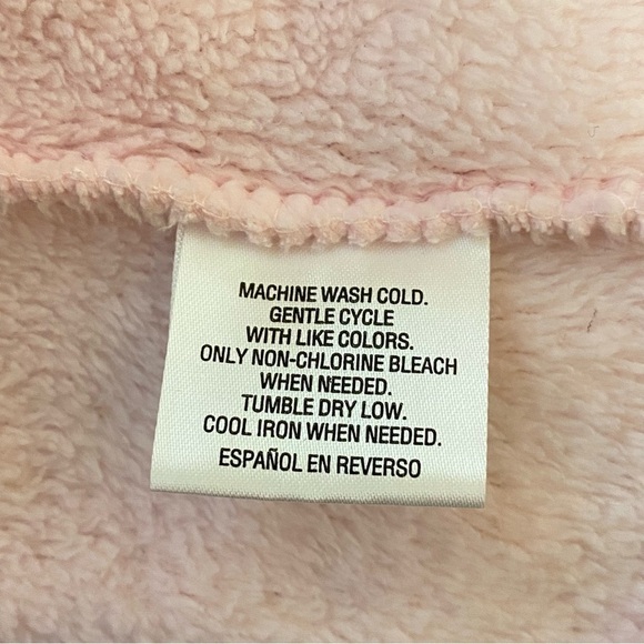 Charter Club Intimates Pink Fuzzy Shawl Collar Robe Size Medium - Picture 7 of 8